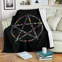 Pentangle Decke/Pentagramm Fleece Kuscheldecke Erwachsene von UrbanGiftStore