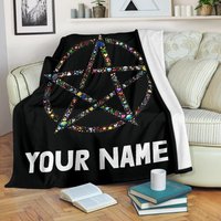 Pentangle Namensdecke/Pentagramm Decke Fleece Kuscheldecke Erwachsene von UrbanGiftStore