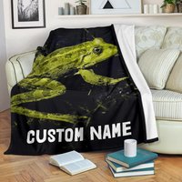 Personalisierte Frosch-Decke Fleece Oder Sherpa Überwurf Personalisierte Frosch-Decke Fleece Oder Sherpa Überwurf von UrbanGiftStore