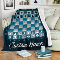 Schach Benutzerdefinierte Namensdecke/Decke Fleece Kuscheldecke Erwachsene Kinder von UrbanGiftStore