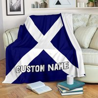 Schottland Flagge Namensdecke/Decke Fleece Erwachsene Kinderdecke von UrbanGiftStore