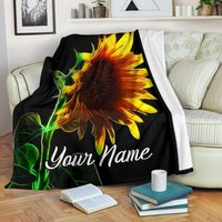 Sonnenblume Namensdecke, Sonnenblumen Decke, Fleece Kinderdecke, Kinderdecke von UrbanGiftStore