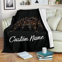 Personalisierte Spinnen Kuscheldecke Kuscheliger Fleece Überwurf von UrbanGiftStore