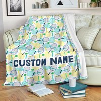 Tennis Namensdecke/Decke Fleece Kuscheldecke Erwachsene Kinder von UrbanGiftStore