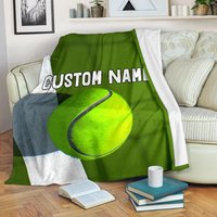 Tennis Tagesdecke Mit Namen/Decke Fleece Kuscheldecke Für Erwachsene Kid von UrbanGiftStore