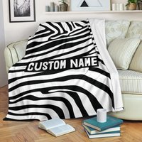 Zebra Benutzerdefinierte Namensdecke/Decke Fleece Kuscheldecke Kinderdecke von UrbanGiftStore