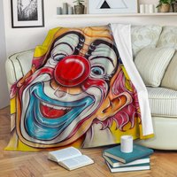 Zirkus Clown Decke/Fleece Kuscheldecke Erwachsene Kinderdecke von UrbanGiftStore