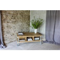 Elena Reclaimed Gerüstbrett Und Industrierohr Couchtisch Mit Aufbewahrung Www.urbangrain.co.uk Maßgeschneiderten Industriemöbeln von UrbanGrainInteriors