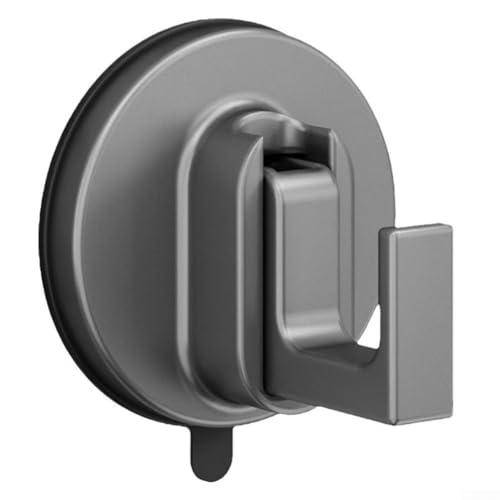 2 x verbesserte Saugnapf-Haken, kein Bohren, starker Halt für Dusche, Badezimmer, Tür, Dekoration, schwarzes Aluminium, wiederverwendbar, einfache Installation, verstellbar, 7 cm 2 x verbesserte Saugnapf-Haken, kein Bohren, starker Halt für Dusche, Badezimmer, Tür, Dekoration, schwarzes Aluminium, wiederverwendbar, einfache Installation, verstellbar, 7 cm von UrbanHui