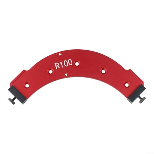 Aluminiumlegierung Holzbearbeitung Router Bit Innen Außen Bogen Rundung R100/R150 R200 R250 R300 für Kleiderschrank Trimmen und Formen Rot (R-100) von UrbanHui