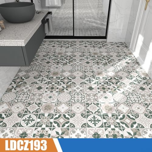 Bodenaufkleber mit rutschfester Technologie, wasserdichtes Material für Badezimmer- und Küchendekoration (61 cm x 1 m LDCZ193) von UrbanHui