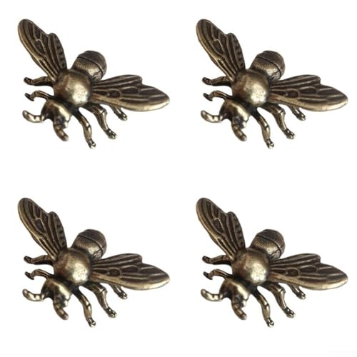 Dekorative Messing-Bienenstatuen 4er-Set für Wohnzimmer Büro Schreibtisch Kompakte Größe Legierungsmaterial Kreative Mini Bee Figuren Dekorative Messing-Bienenstatuen 4er-Set für Wohnzimmer Büro Schreibtisch Kompakte Größe Legierungsmaterial Kreative Mini Bee Figuren von UrbanHui