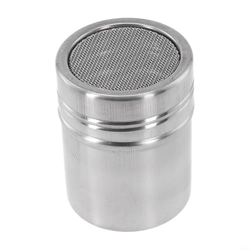 Edelstahl-Kaffee-Staubwedel mit feinmaschigem Pulversprinkler zum Bestäuben von Puderzucker, Kakao, Mehl beim Backen und Kochen (S) von UrbanHui