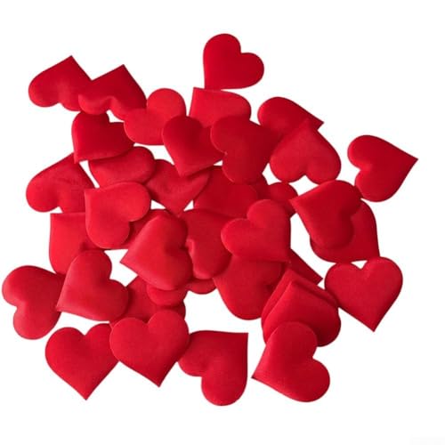 Elegante Herzblüten aus Seide, Großpackung mit 200 Stück, für Hochzeiten, Partys und romantische Feiern (rot) von UrbanHui