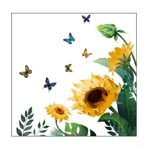 Eleganter Vinyl-Aufkleber mit Sonnenblumen-Motiv für Toiletten, verleiht einen Hauch von Natur im Innenbereich Eleganter Vinyl-Aufkleber mit Sonnenblumen-Motiv für Toiletten, verleiht einen Hauch von Natur im Innenbereich von UrbanHui