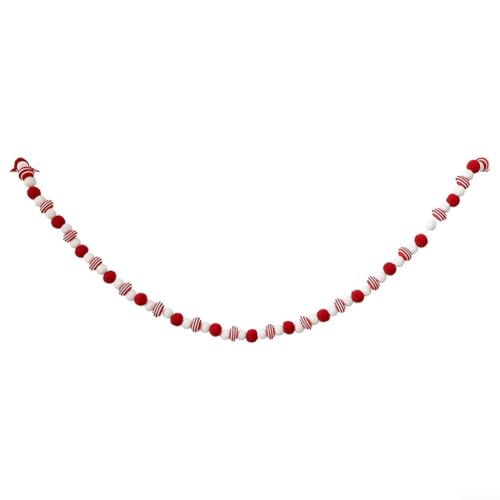 Filzkugel-Girlande für Weihnachtsbaum und Fenster, 180 cm lang, DIY-Ornament aus weichem Filzmaterial für festliche Atmosphäre Filzkugel-Girlande für Weihnachtsbaum und Fenster, 180 cm lang, DIY-Ornament aus weichem Filzmaterial für festliche Atmosphäre von UrbanHui