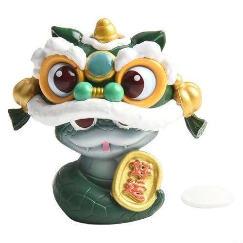 Inspirierende Schlangenfigur für Neujahrsfeiern, einzigartige Ergänzung zu Ihrer festlichen Dekoration (grün) von UrbanHui