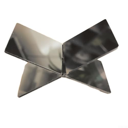 Kochbuchhalter aus Acryl mit X-förmigem Design, perfekt für die Präsentation großer Bücher mit Stil (schwarz) von UrbanHui