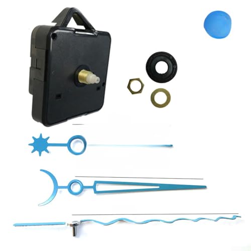Leises Quarz-Uhrwerk mit Haken, 18 mm Schaft, 11 mm Gewinde, geeignet für Wanduhr-Reparatur und individuelle DIY-Projekte (A) von UrbanHui