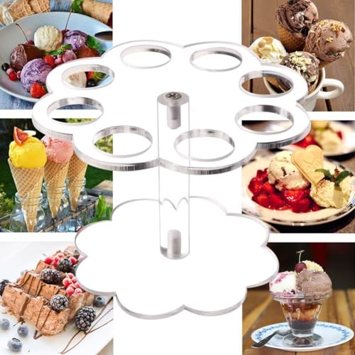 Multi Hole Acryl Eistüte Halter Ständer für Partys und Dessert Displays (01) von UrbanHui