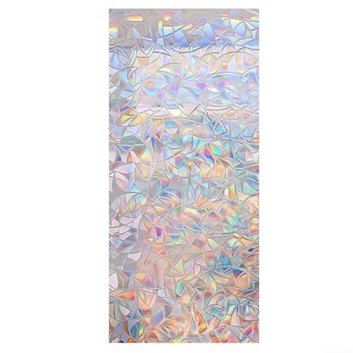 Statischer Fensteraufkleber mit Fischschuppen verwandelt mühelos jedes Fenster in ein farbenfrohes Display (45 x 100 cm) von UrbanHui