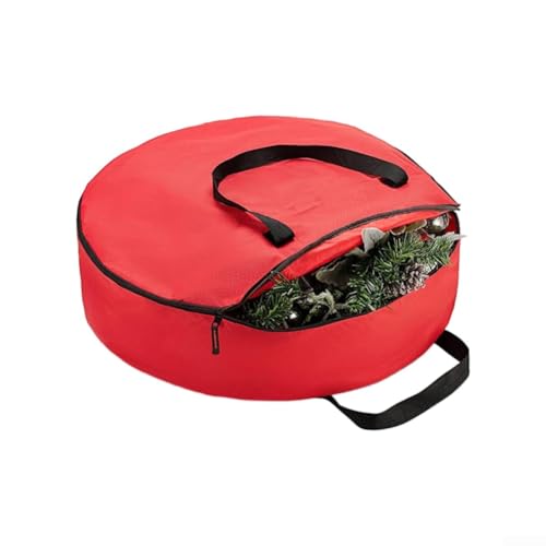 Staubdichte und wasserdichte Aufbewahrungstasche für Weihnachtsdekoration mit faltbarem Design, hergestellt aus stabilem 210D-Oxford-Gewebe, versiegelter Verschluss für sichere Aufbewahrung (60 x 18 von UrbanHui