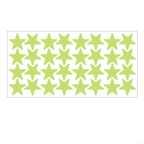 Stern-Aufkleber für Wände, Türen und Fenster, leuchtet im Dunkeln, kreative leuchtende Aufkleber zur Verschönerung von Schlafzimmer, Spielzimmer und verschiedenen Raumeinstellungen (211 50 davon) von UrbanHui