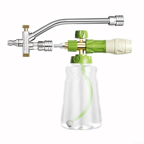 UrbanHui 1000 ml Hand-Schaum-Gießkannensprüher Hochdruck-Autowasch-Sprühflasche Doppelzweck-Schneeschaum-Hochdruckreiniger (groß mit Düse) von UrbanHui