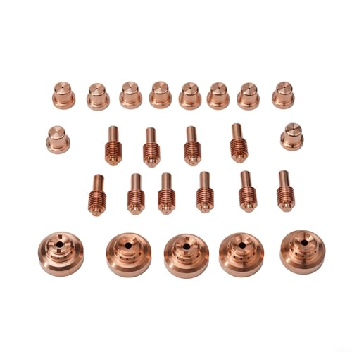 UrbanHui 25 Stück Plasmabrenner Verbrauchsmaterialien Kit Elektrodenspitzen Düsen Schildkappe für Miller ICE-55C ICE-55CM Torch Spectrum 2050 Cutter 192047 192051 192053 UrbanHui 25 Stück Plasmabrenner Verbrauchsmaterialien Kit Elektrodenspitzen Düsen Schildkappe für Miller ICE-55C ICE-55CM Torch Spectrum 2050 Cutter 192047 192051 192053 von UrbanHui