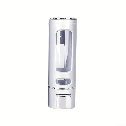 UrbanHui 400 ml Seifenspender zur Wandmontage mit transparenter Kammer und einfachem Push-Mechanismus für kontrollierte Seifenspender in Wohn- und Geschäftsbädern (A) von UrbanHui