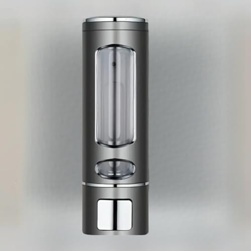 UrbanHui 400 ml Seifenspender zur Wandmontage mit transparenter Kammer und einfachem Push-Mechanismus für kontrollierte Seifenspender in Wohn- und Geschäftsbädern (D) von UrbanHui