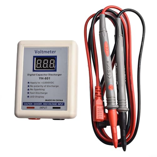 UrbanHui Digitaler Kondensator-Entladungsstift, 800 V, schnelles funkenfreies Werkzeug mit LED-Anzeige, Gleichstrom-Wechselspannungsmessung, ABS-Frostschutz-PVC-Sonde für Elektronik-Wartungssicherheit UrbanHui Digitaler Kondensator-Entladungsstift, 800 V, schnelles funkenfreies Werkzeug mit LED-Anzeige, Gleichstrom-Wechselspannungsmessung, ABS-Frostschutz-PVC-Sonde für Elektronik-Wartungssicherheit von UrbanHui