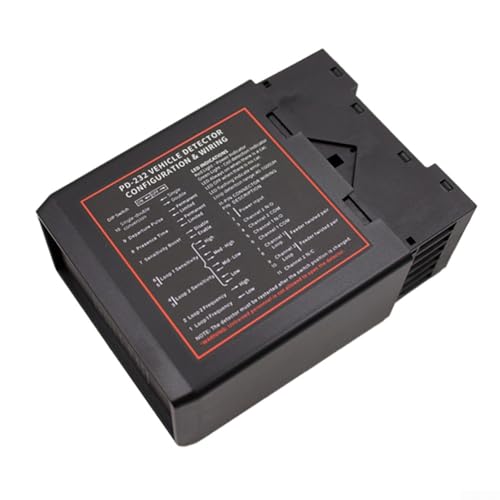 UrbanHui Dual Channel PD232 Loop-Detektor für Fahrzeugzählung und Zugangskontrolle für Parkplätze, kompatibel mit Toröffner und Ampeln (220 V AC) von UrbanHui