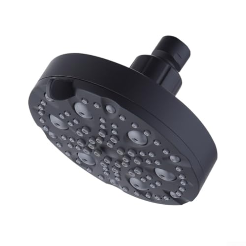 UrbanHui Duschkopf-Set mit 9 Wassermodi, einschließlich Regen, Massage und Puls, mit 360 Grad verstellbarem Winkel und supergeladener Wasserflusstechnologie (schwarz) von UrbanHui