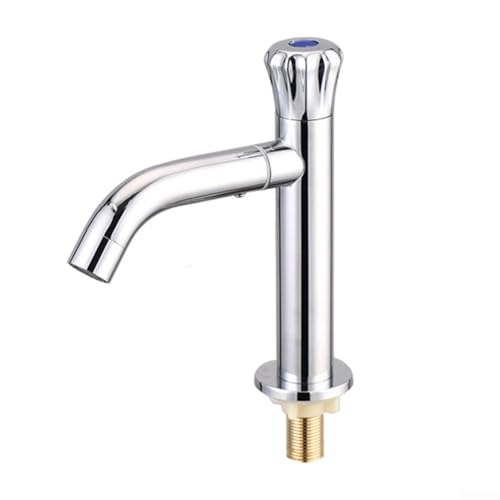 UrbanHui Edelstahl-Waschtischarmatur mit drehbarer Düse für bequeme Kaltwasserversorgung (B) von UrbanHui