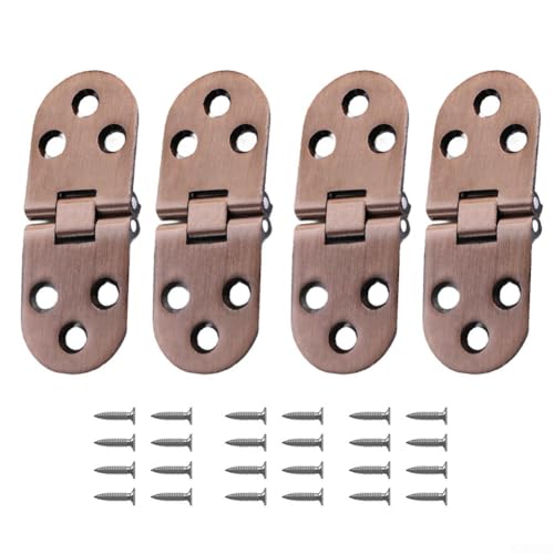 UrbanHui Klapptischscharniere aus Zinklegierung, Schmetterlings-Stil, für Türen und Marine-Anwendungen, unterstützt schwere Lasten und ist resistent gegen Rost und Oxidation, Rot, 4 Stück UrbanHui Klapptischscharniere aus Zinklegierung, Schmetterlings-Stil, für Türen und Marine-Anwendungen, unterstützt schwere Lasten und ist resistent gegen Rost und Oxidation, Rot, 4 Stück von UrbanHui