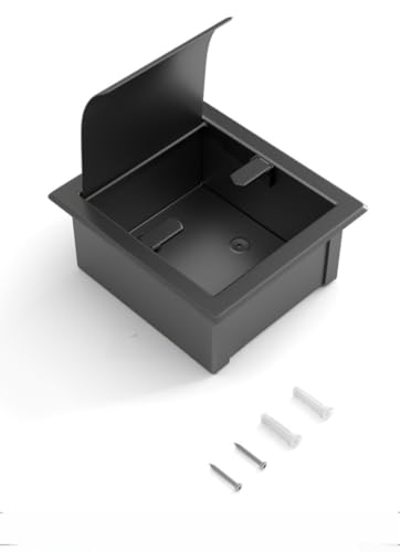 UrbanHui Kompakter eingebauter Papierhandtuchhalter aus Edelstahl, entworfen für versenkte Wandmontage, resistent gegen Rost und perfekt für mehr Ordnung im Raum (schwarz) von UrbanHui