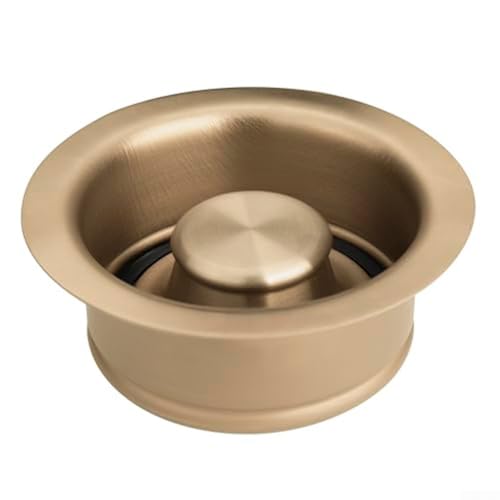 UrbanHui Küchenspüle Müllentsorgungsflansch Gold Edelstahl 8,9 cm Abfluss Lebensmittelreste Blocker Gummistopfen Abfallvermeidung Einfache Installation UrbanHui Küchenspüle Müllentsorgungsflansch Gold Edelstahl 8,9 cm Abfluss Lebensmittelreste Blocker Gummistopfen Abfallvermeidung Einfache Installation von UrbanHui