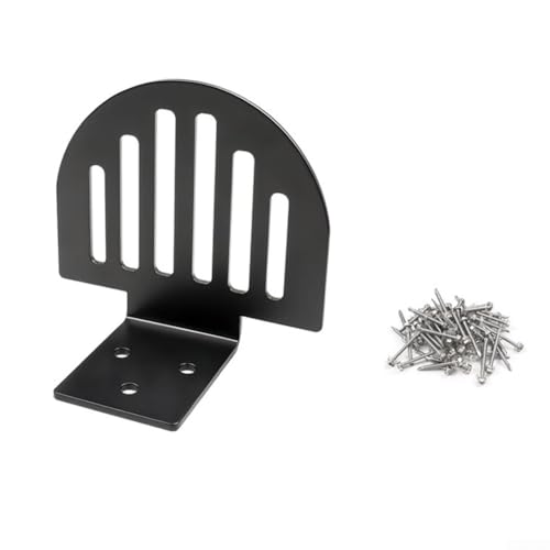 UrbanHui Robuster Metall-Schneeschutz, Fächerform, rostfrei, mit Schrauben und Unterlegscheiben, um Rutschen von Schnee und Eis im Winter zu vermeiden, 25 Stück von UrbanHui