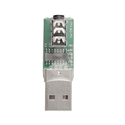 UrbanHui USB-CW-Trainer für Morsecode-Übungsgerät, 35 mm Tasten-Schnittstelle, manuelle automatische Erkennung für Windows/iOS/Android, Plug & Play (PC-Version) von UrbanHui