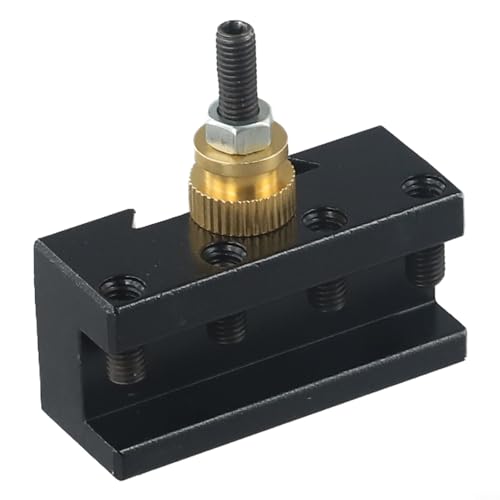UrbanHui Werkzeughalter Mini-Drehmaschine Schnellwechselpfosten Verkleidung Fräsen Drehen Werkzeug-Set 1/4-1/2 Zoll Aluminiumlegierung von UrbanHui
