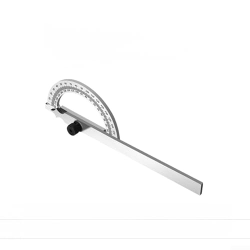UrbanHui Winkelmesser aus gehärtetem Edelstahl, 0–180 Grad, Messgerät mit klarer Ätzung und sicherem Schloss für genaues Markieren (80 x 120 mm) von UrbanHui