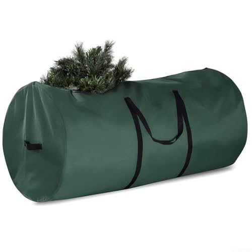Wasserdichte 210D Oxford Weihnachtsbaum-Aufbewahrungstasche 76,2 x 152,4 cm mit Tragegriffen, staubdichter Organizer für Urlaubsdekoration und übergroße Gegenstände (grün) von UrbanHui