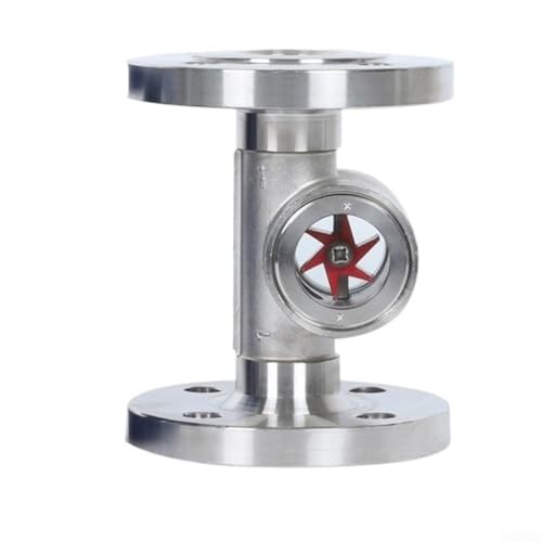 Wasserdurchflussanzeiger Edelstahl Schauglas Inline DN15-DN40 Flansch PN16 1,6 MPa Impeller Industriepipeline Horizontale Vertikale Installation (DN15) von UrbanHui