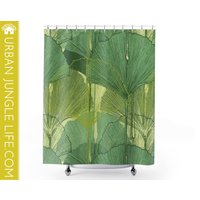 Ginkgo Biloba Duschvorhang | Pflanzendame Badedeko Pflanzenliebhaber Geschenk Pflanzen Badevorhang Urban Jungle Life von UrbanJungleLifeShop