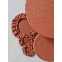 Linen Bowl Covers, Reusable Dish Washable Linen Glass Jar Fabric Cloth Food Cover, Raw Covers von UrbanLinen