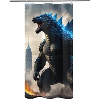 Duschvorhang 36" X 72" Godzilla Gojira Kaiju Art Godzillas Comics von UrbanShopEU