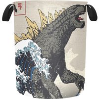 Wäschekorb Godzilla Cartoon Retro Monster Gojira Kaiju Godzillas Comics Vintage Art von UrbanShopEU