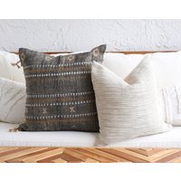 Boho Kissen Kombination | Sofa Set 18x18 Indien Stoffkissen Braun 20x20 Deko Kissenbezug Hellbraun Einzigartige Dekokissen von UrbanTroos