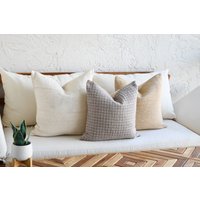 Boho Kissen Kombination | Sofakissen Set Schlammtuchkissen Graublau Schlammtuch Dekor Kissenbezug Einzigartige Dekokissen von UrbanTroos